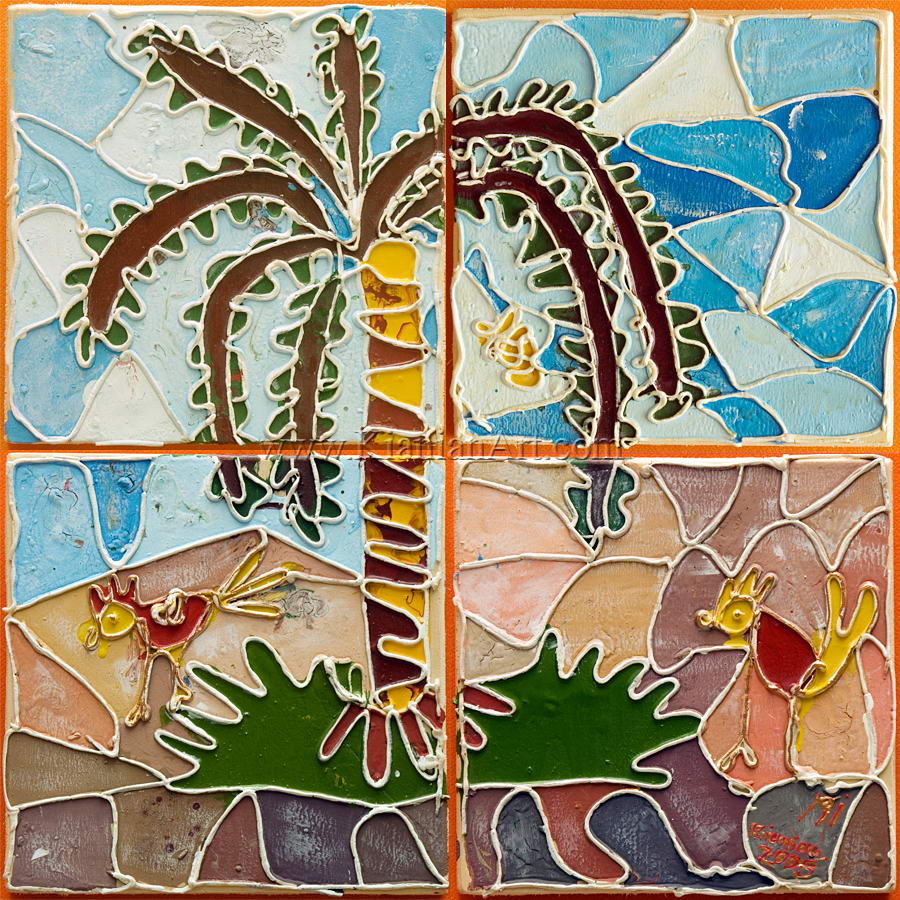 Malihe Kianian - no name - Embossed Painting  