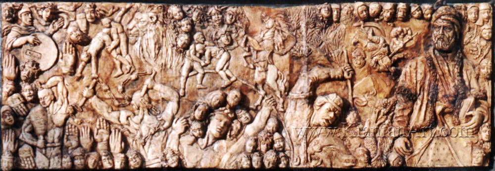 Malihe Kianian - The SHAHNAME and traditional sport - High Relief  