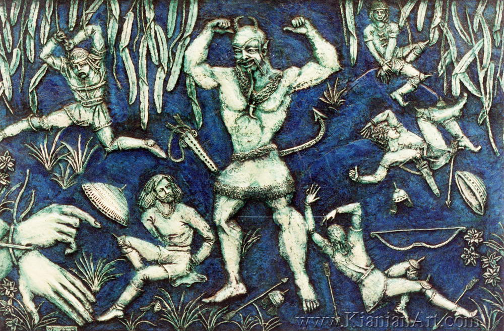Malihe Kianian - The White demon - High Relief  