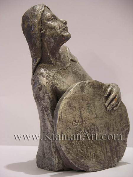 Malihe Kianian - Daf zan - Sculpture  