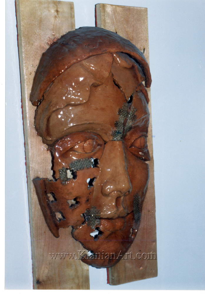 Malihe Kianian - The broken Face - Sculpture  