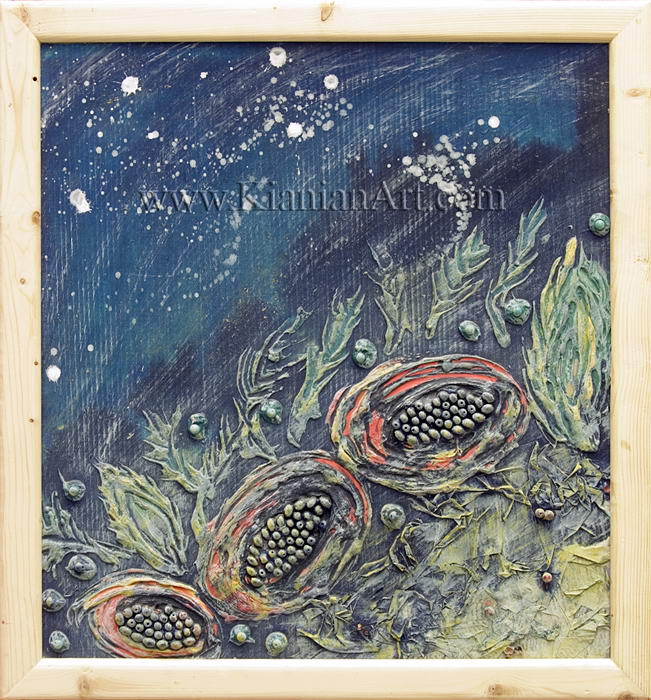 Malihe Kianian - no name - Embossed Painting  