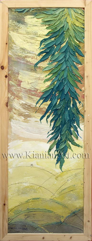 Malihe Kianian - Lunatic   - Embossed Painting  
