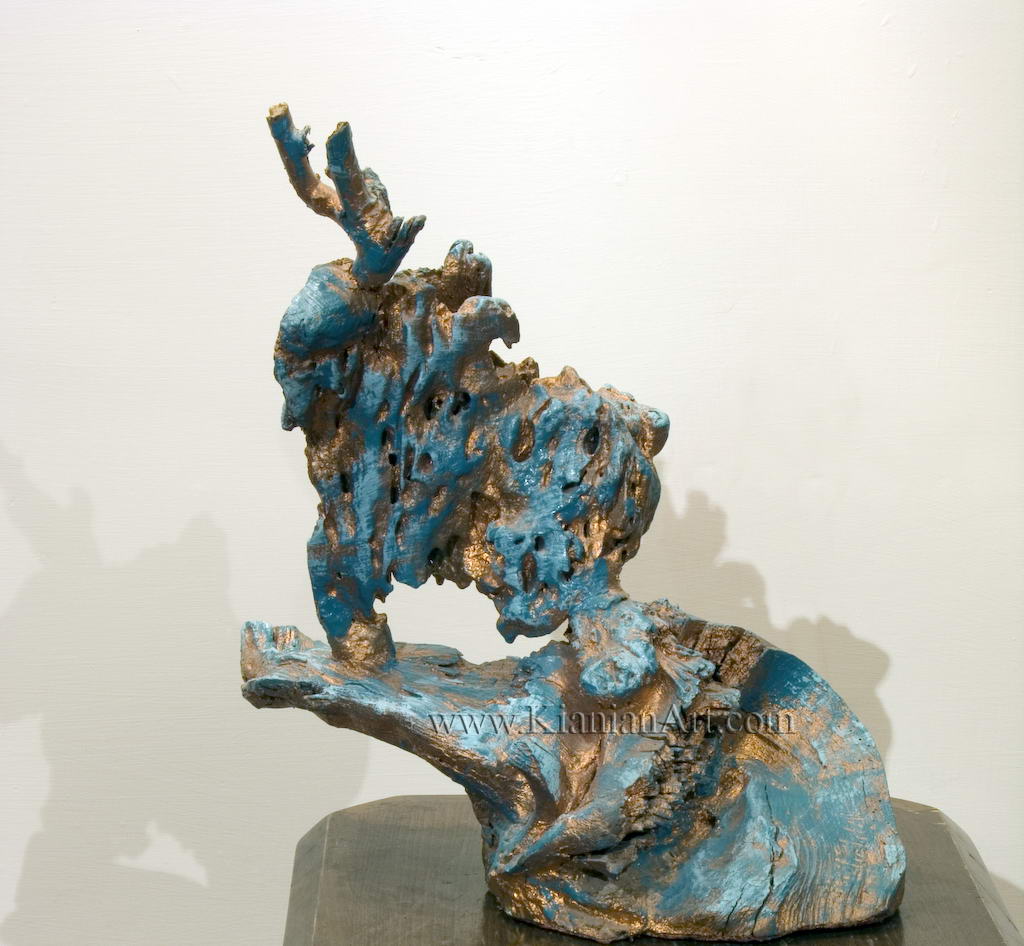 Malihe Kianian - The buffalo - Sculpture  