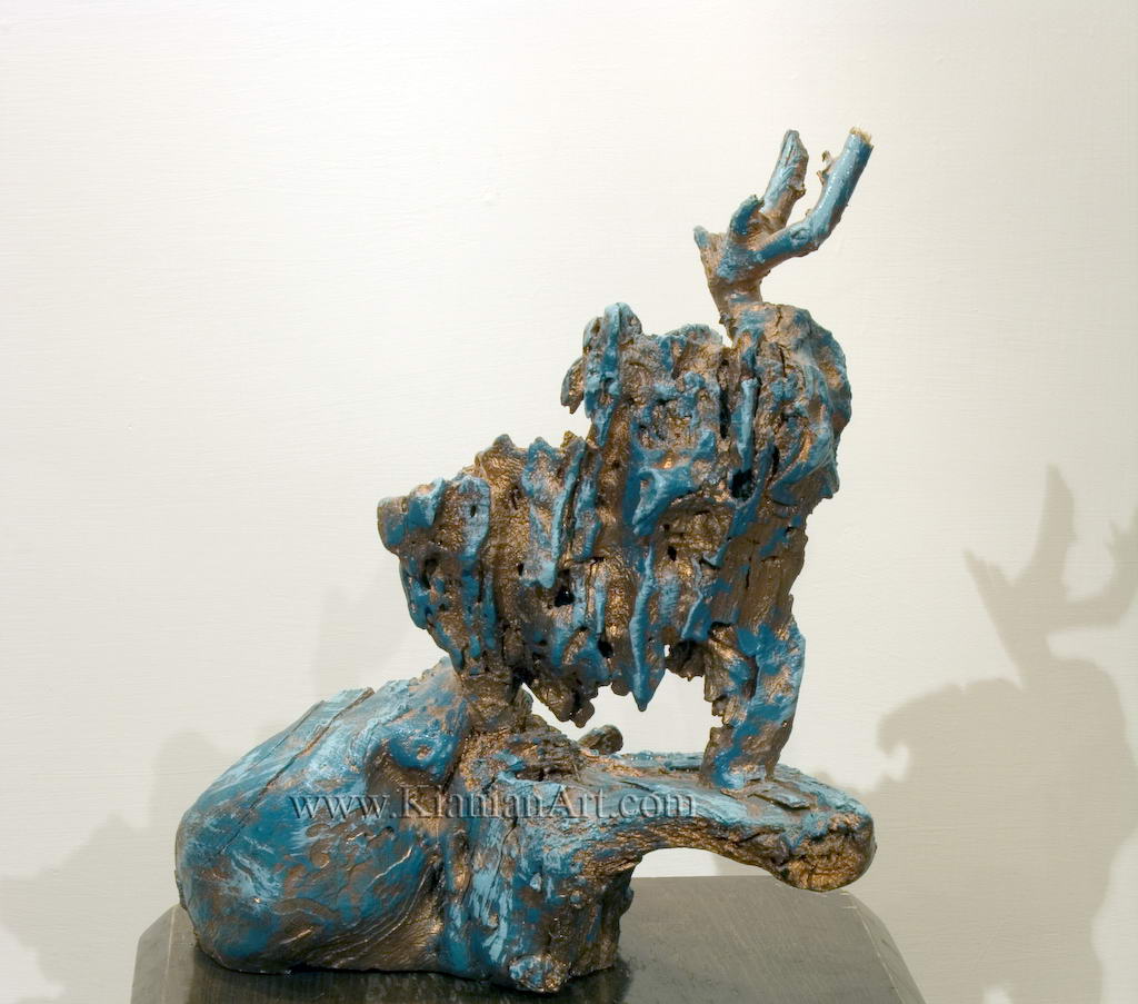 Malihe Kianian - The buffalo - Sculpture  