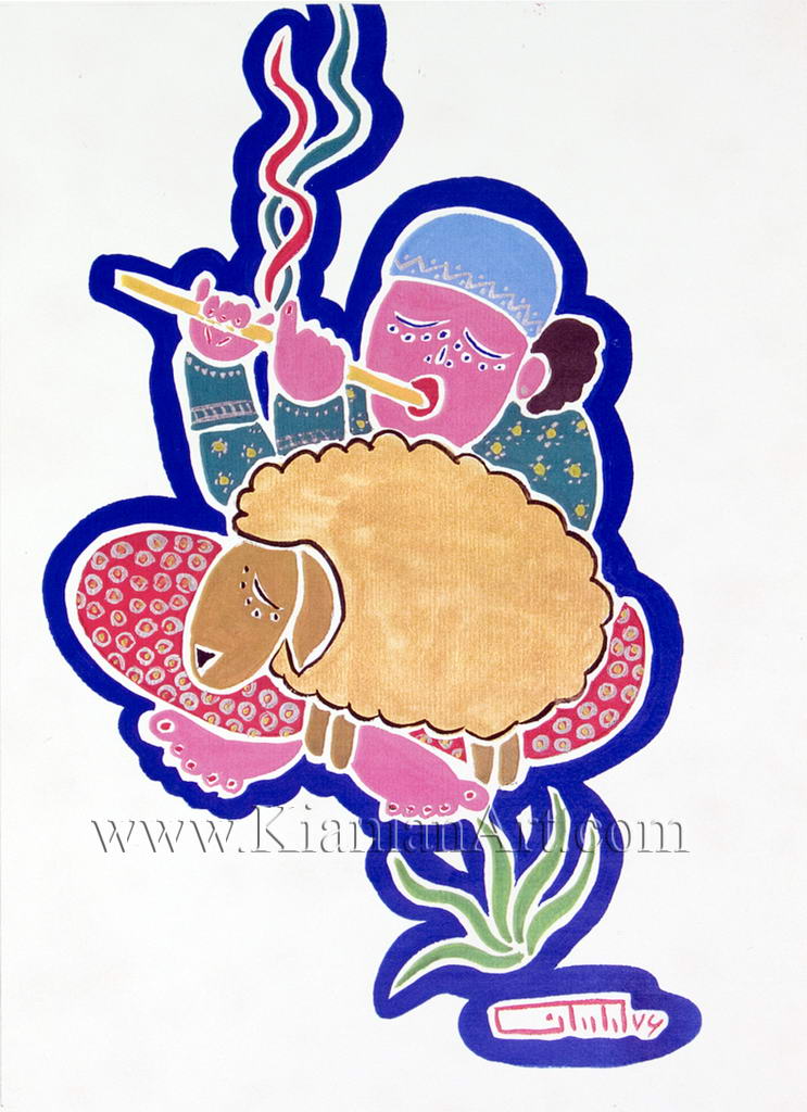 Malihe Kianian - The SHEPHERD - Paintings  