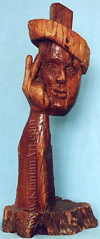 Malihe Kianian - Thinking - Sculpture  