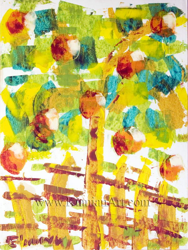 Malihe Kianian - The Apple Tree - Fast Painting  