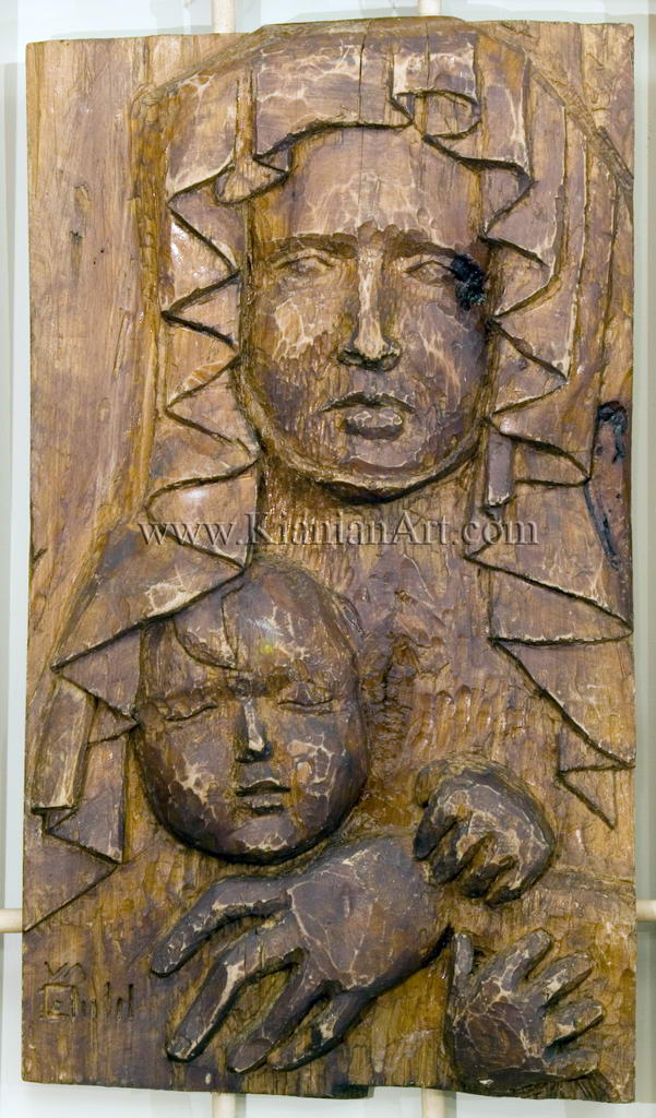 Malihe Kianian - The Mother & her child - High Relief  