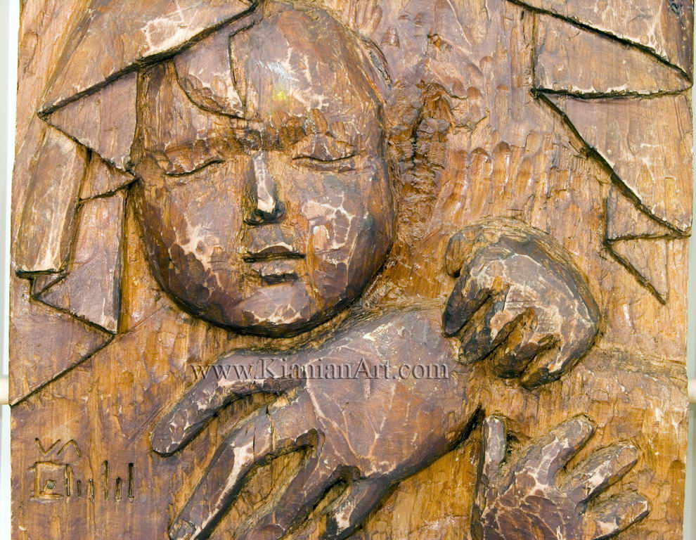 Malihe Kianian - The Mother & her child - High Relief  